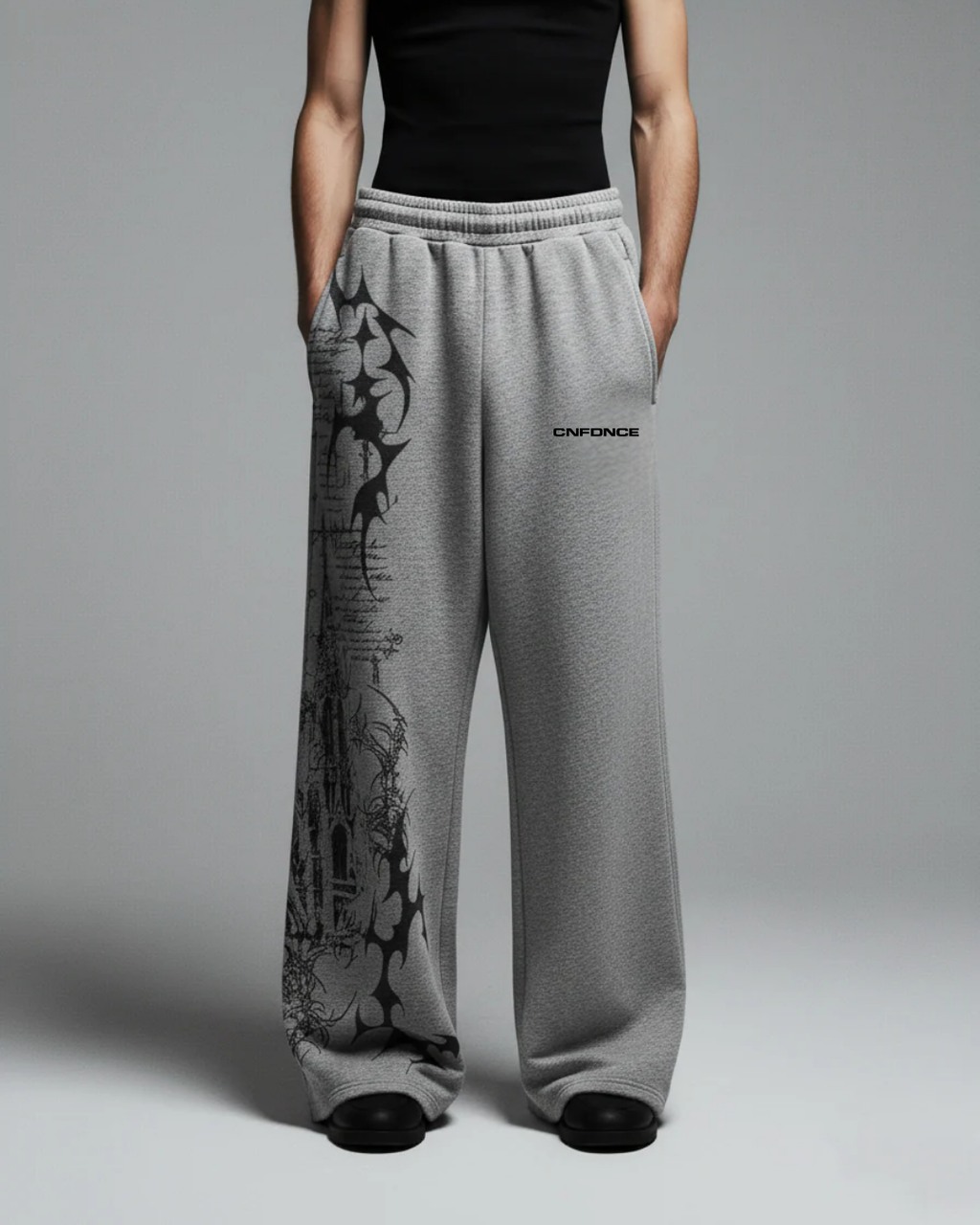 Cathedral Shadow Wide-Leg Sweatpants