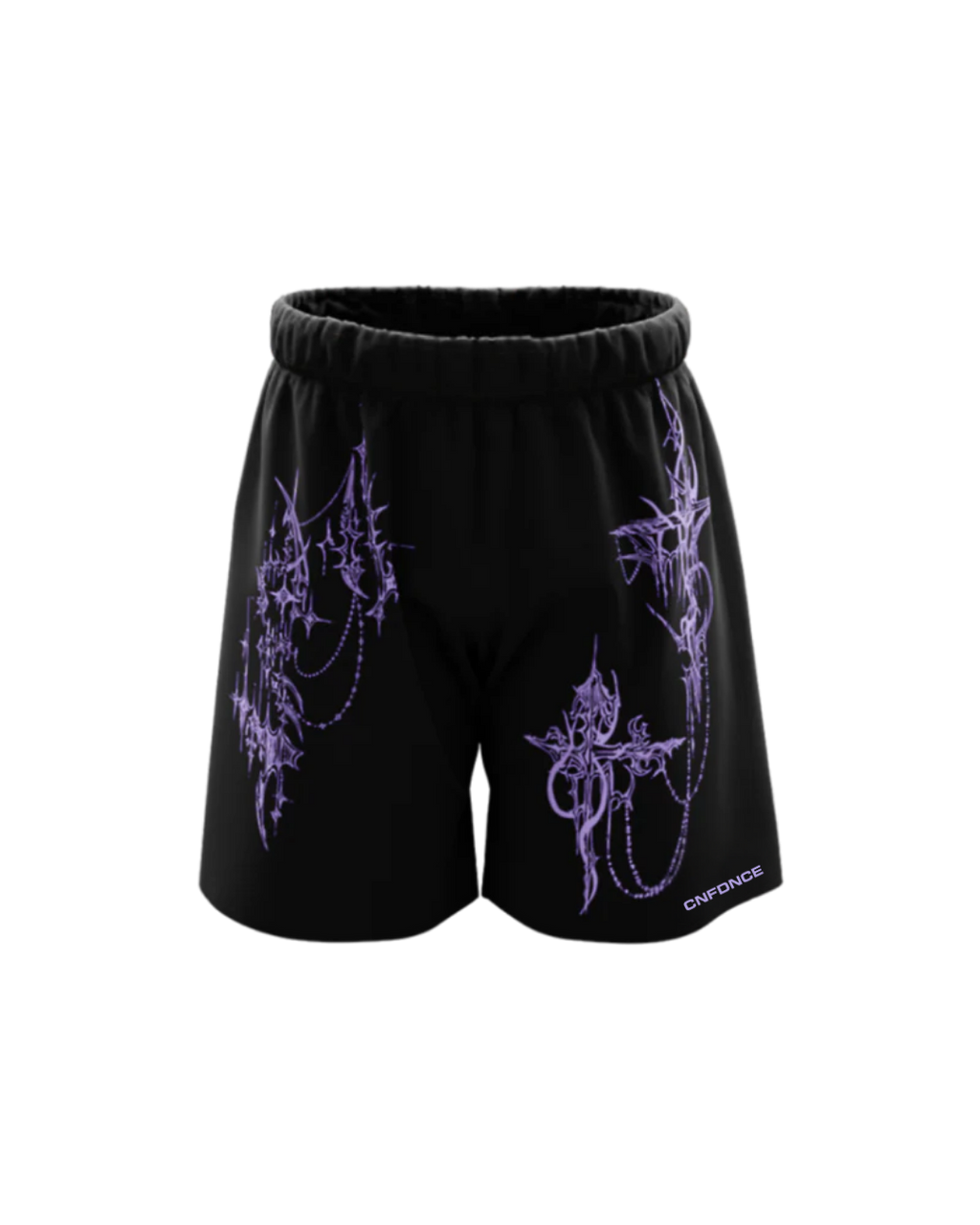 Violet Eclipse Mesh Shorts