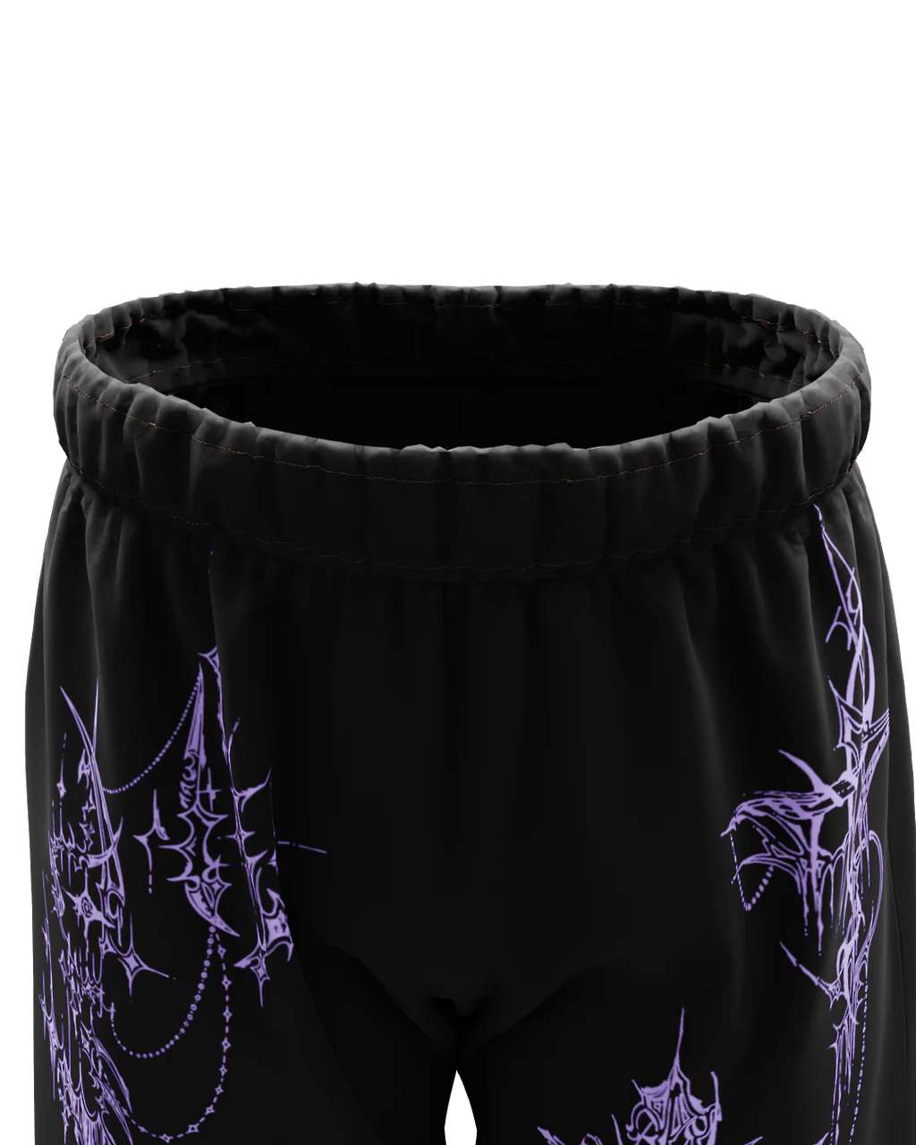 Violet Eclipse Mesh Shorts