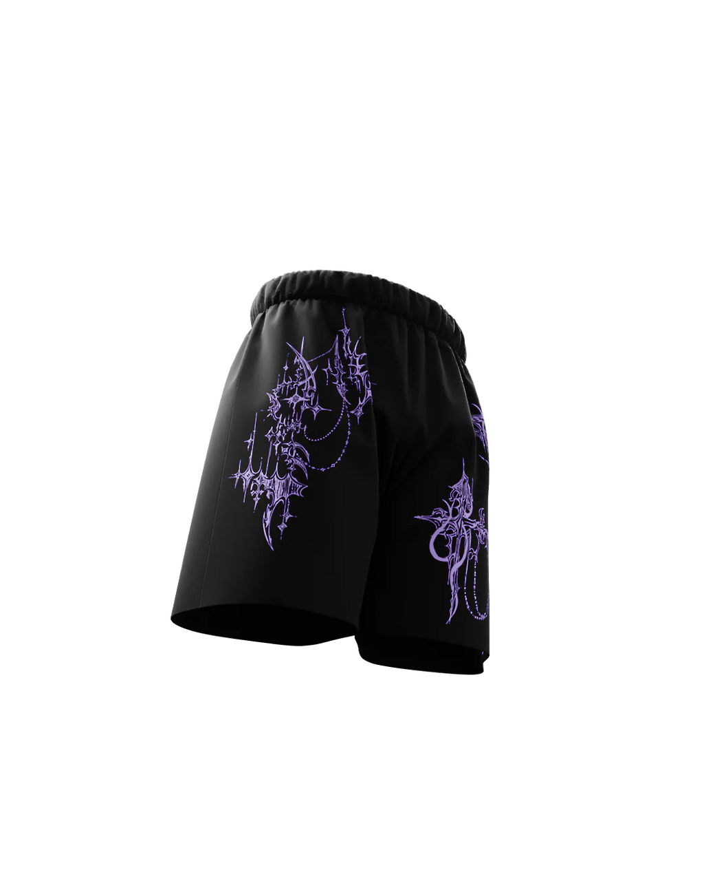 Violet Eclipse Mesh Shorts