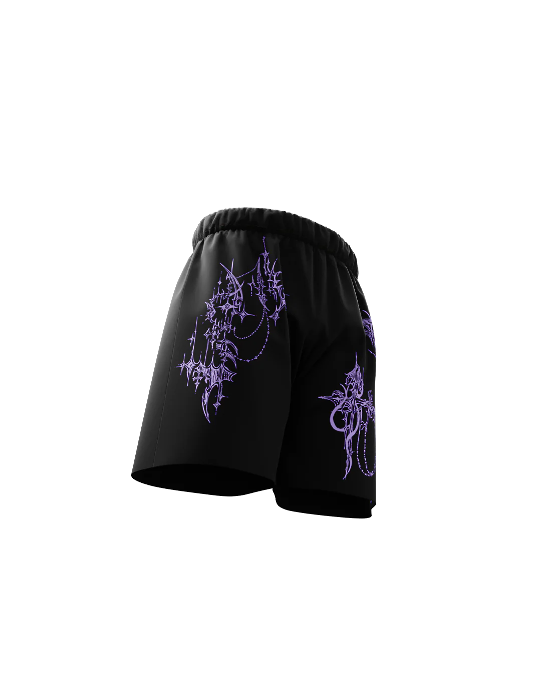 Violet Eclipse Mesh Shorts