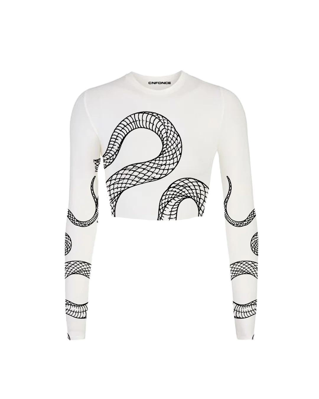 Serpent Veil Crop Top
