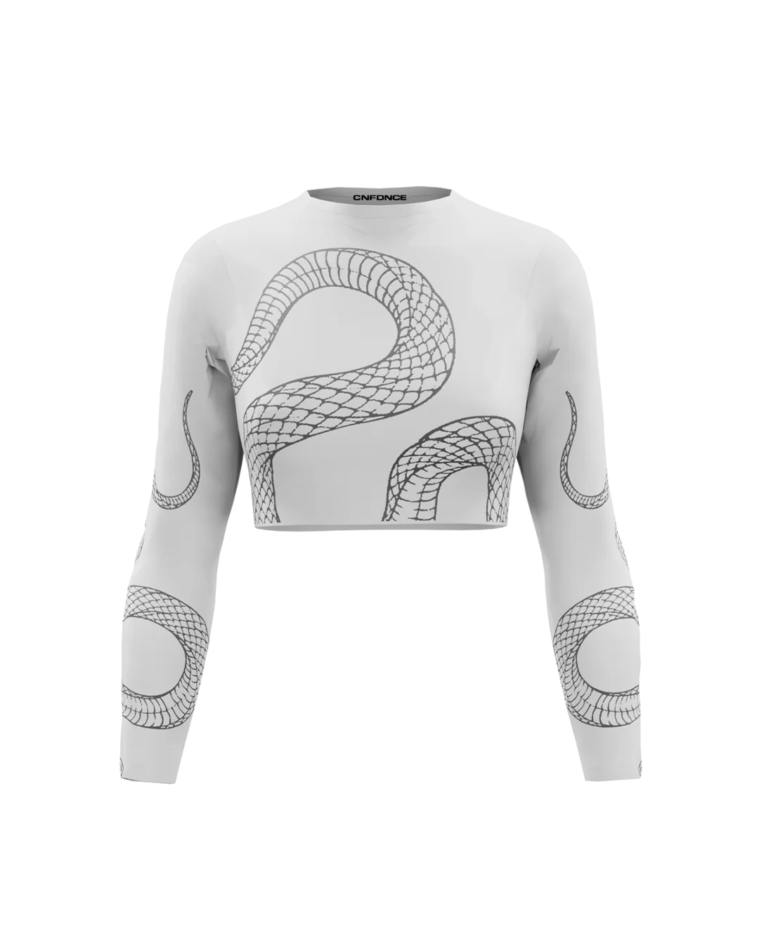 Serpent Veil Crop Top
