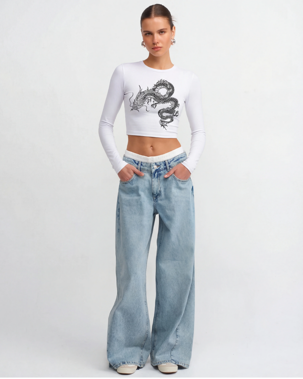 Celestial Dragon Crop Top