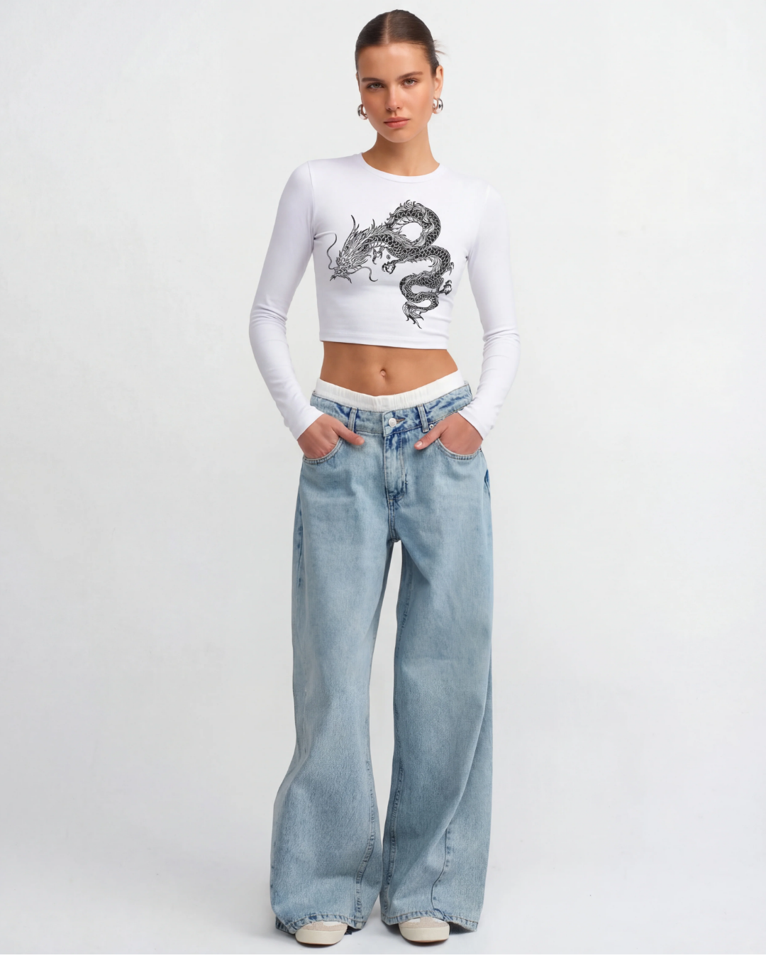 Celestial Dragon Crop Top