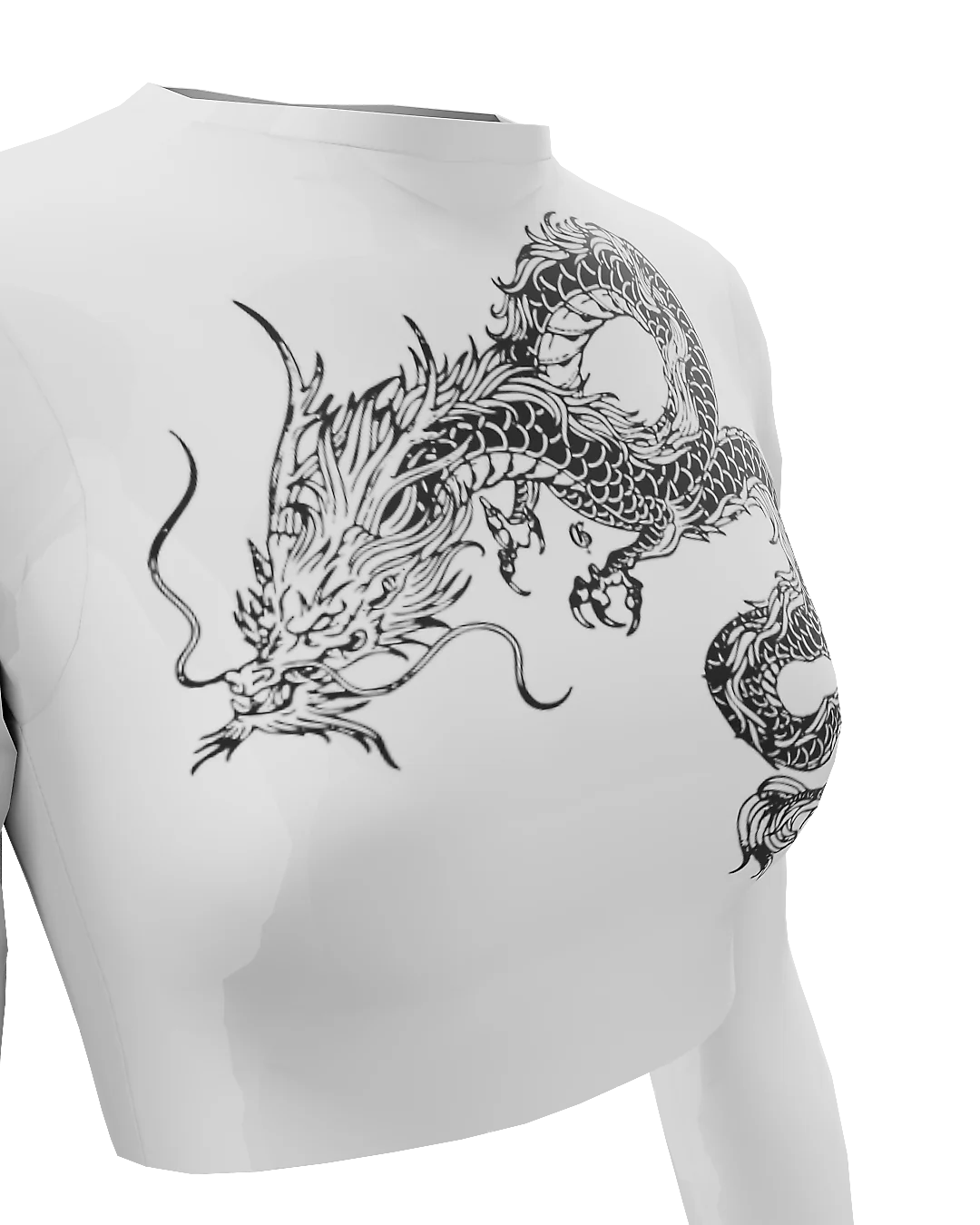 Celestial Dragon Crop Top