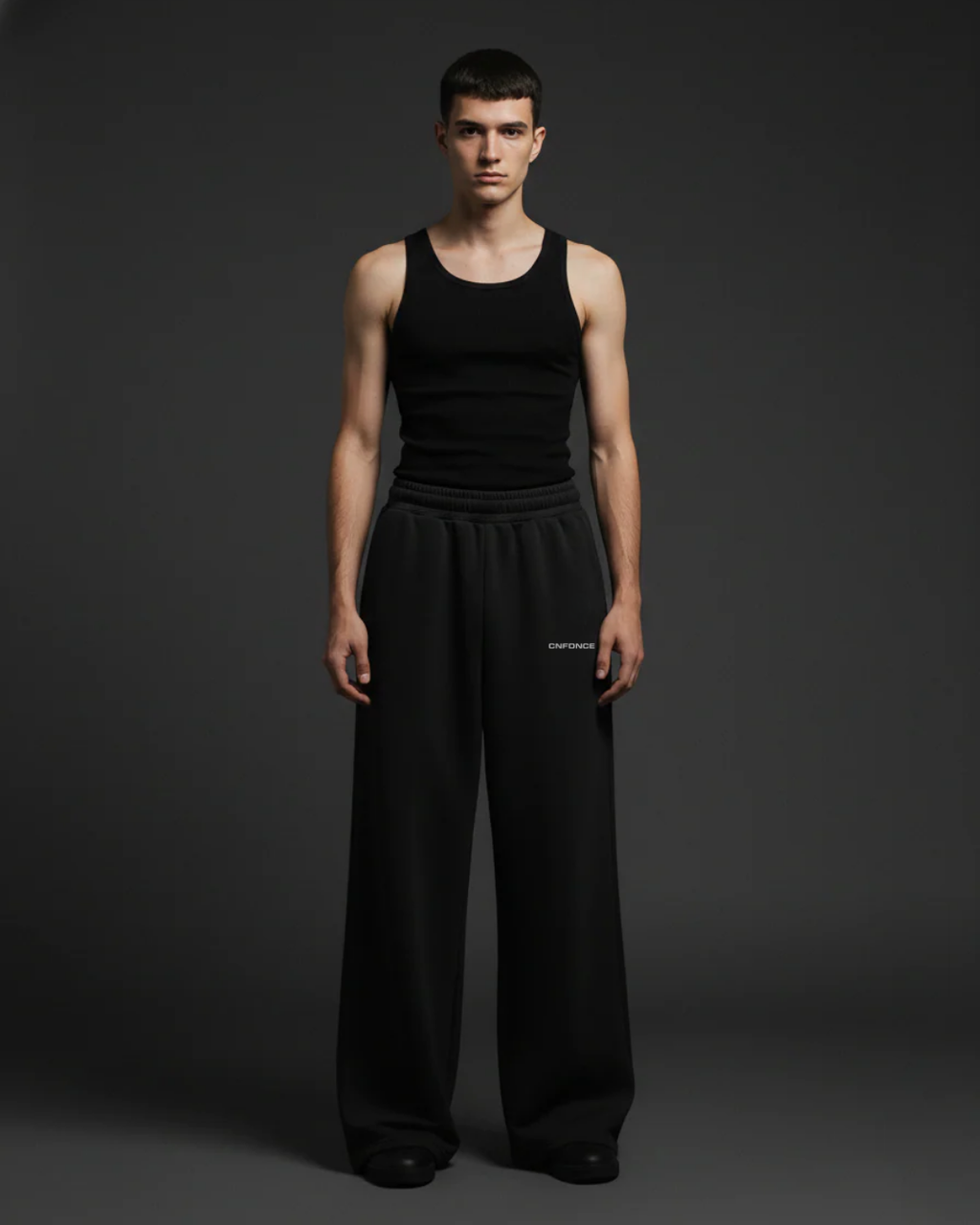 Midnight Wide-Leg Sweatpants