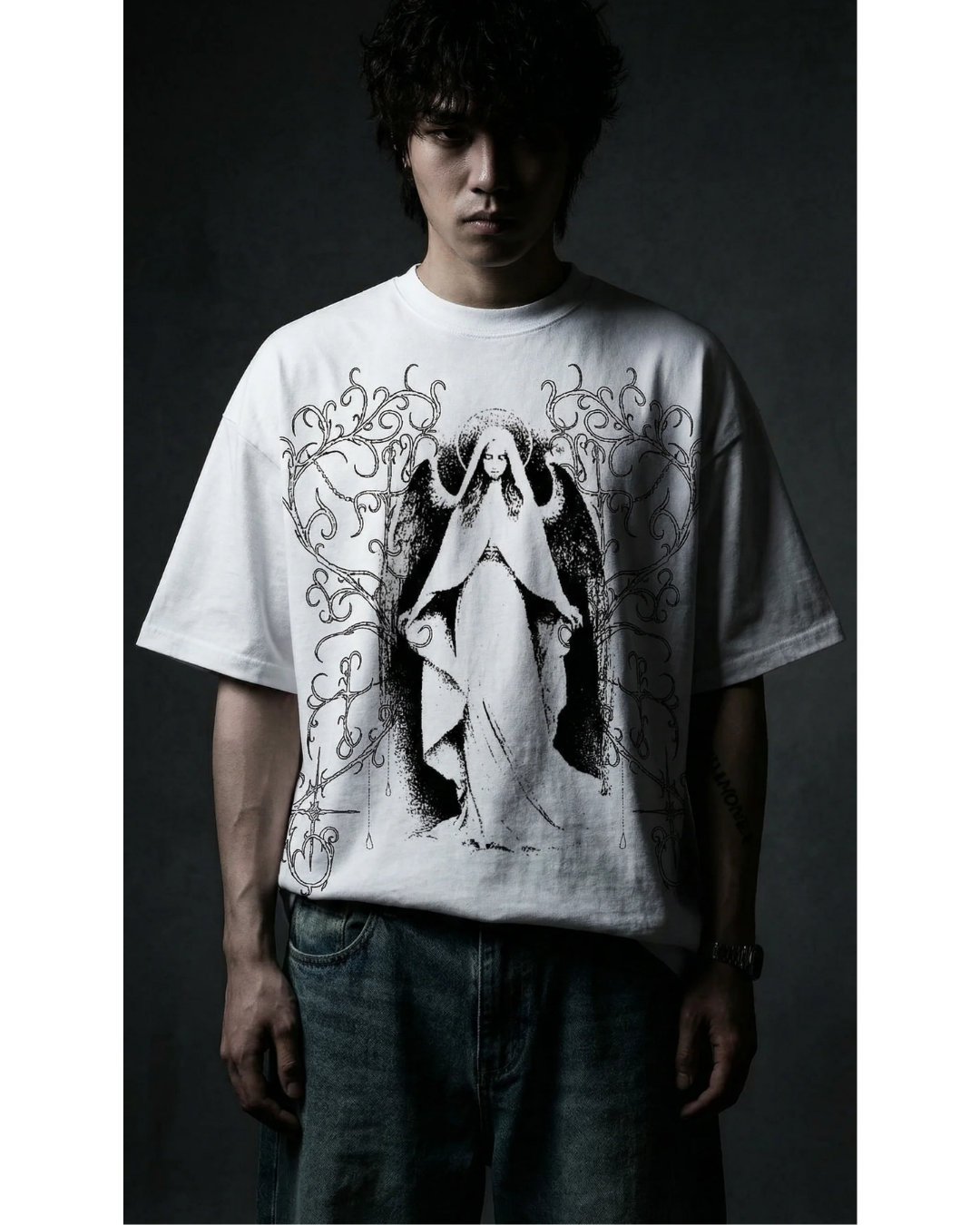Divine Veil Oversized Tee