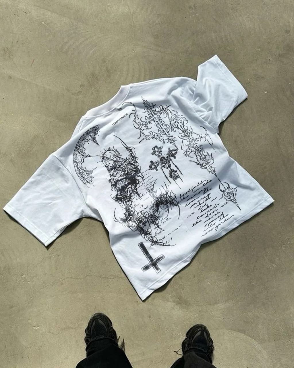Divine Veil Oversized Tee