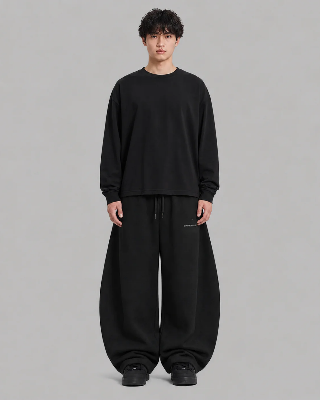 Shadow Wash Wide-Leg Sweatpants