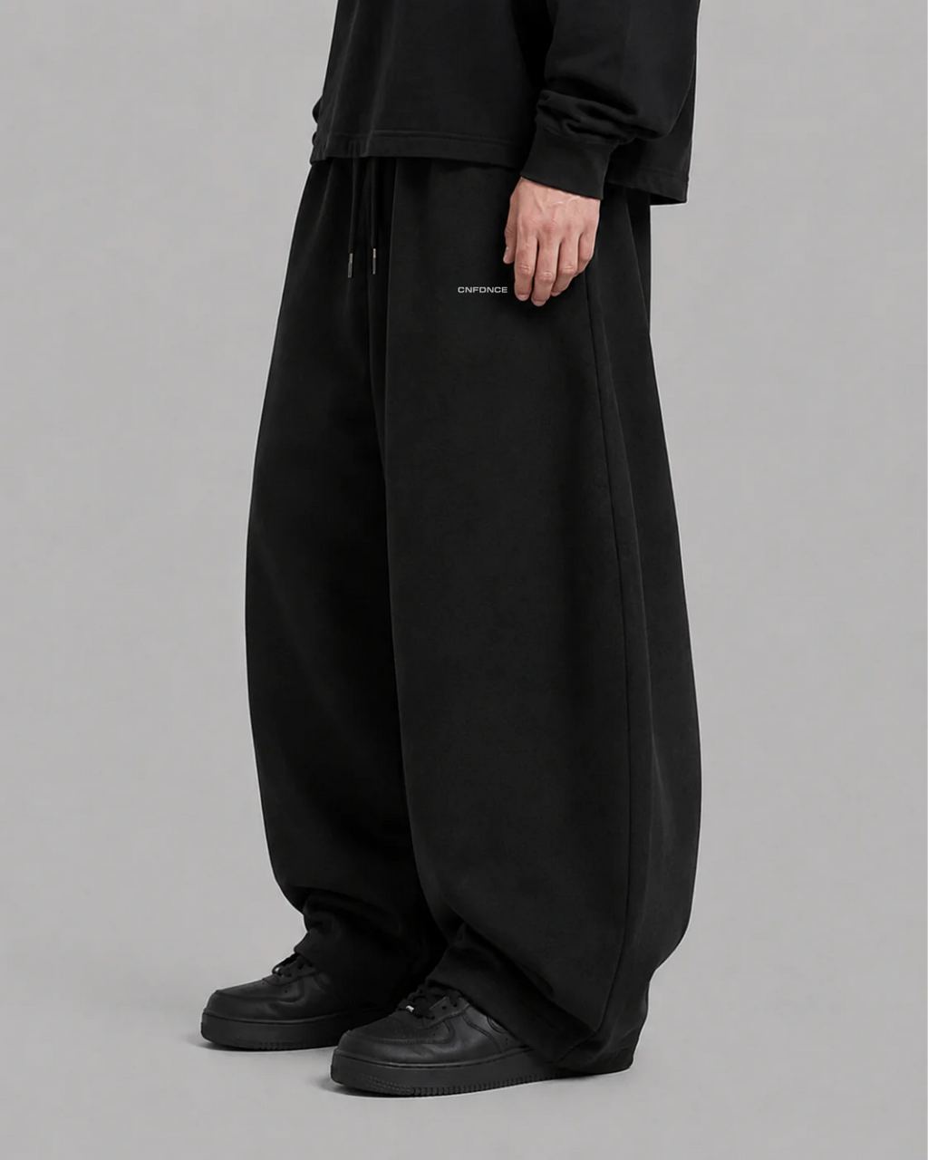Shadow Wash Wide-Leg Sweatpants