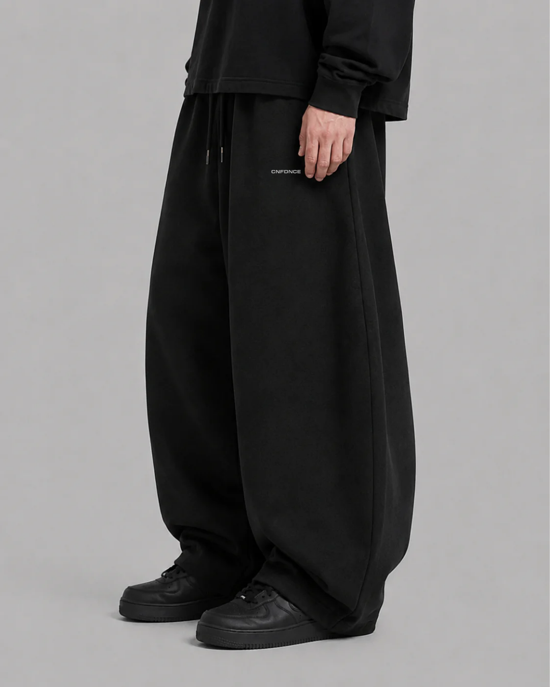 Shadow Wash Wide-Leg Sweatpants